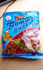 Packung Gummibärchen